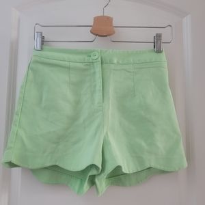 High-waisted shorts